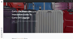 Desktop Screenshot of carryonsizes.com